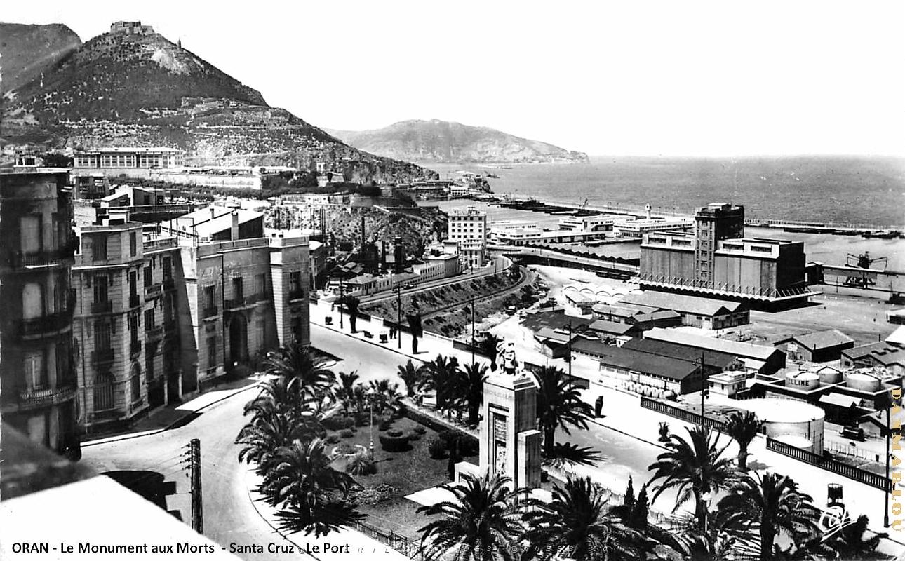 Oran - Monument aux Morts, Santa Cruz et le Port.jpg